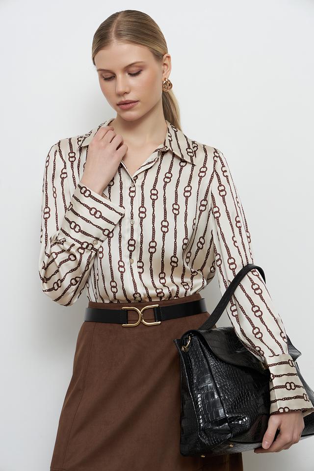 Блуза Penny Black с принтом в цепь