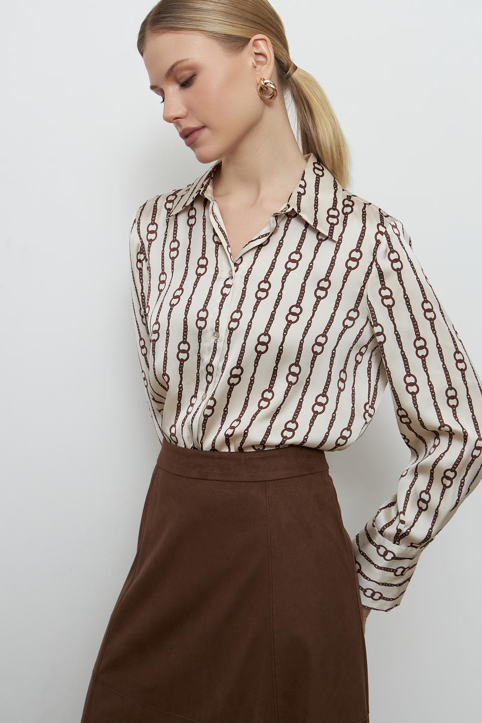 Блуза Penny Black с принтом в цепь