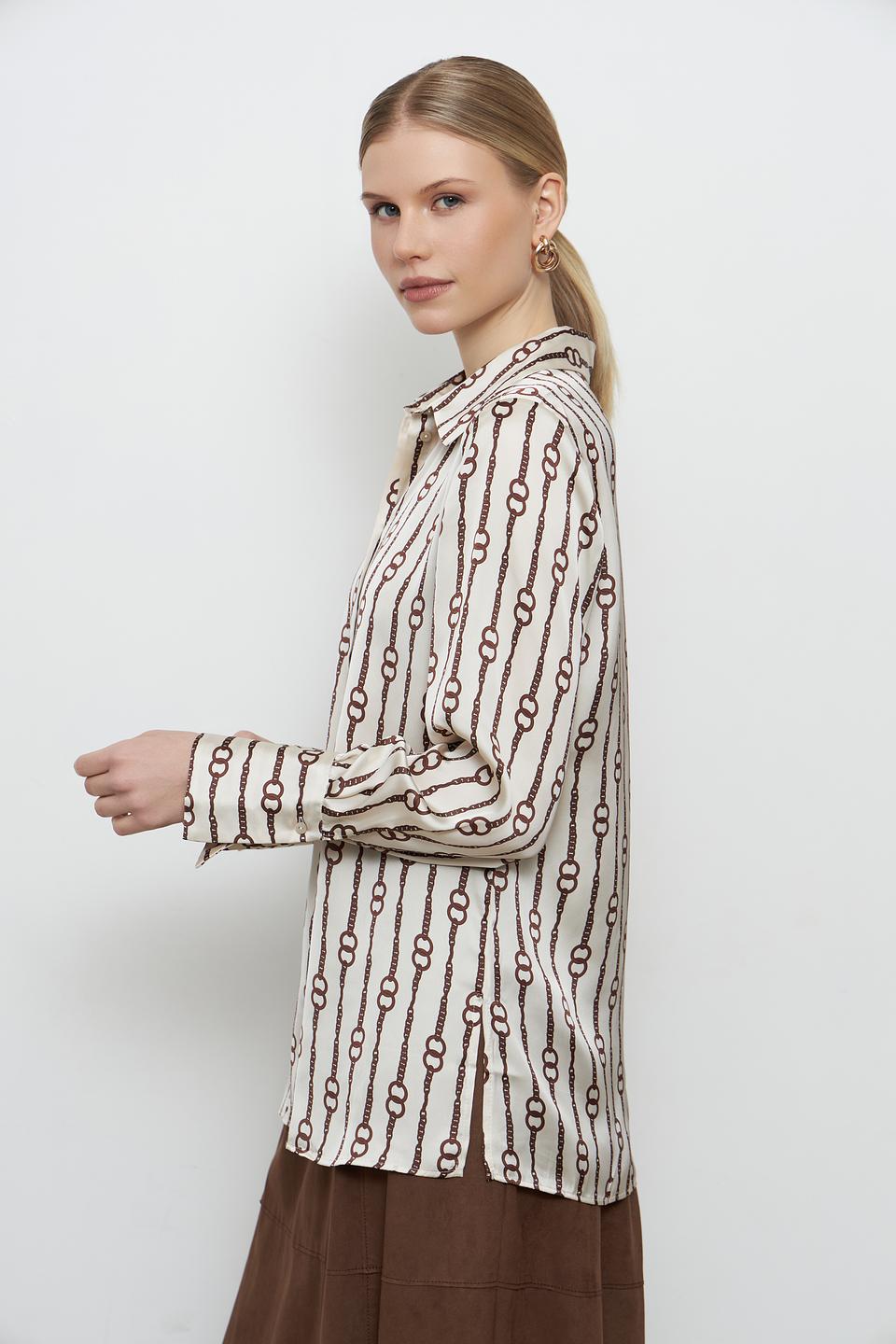 Блуза Penny Black с принтом в цепь