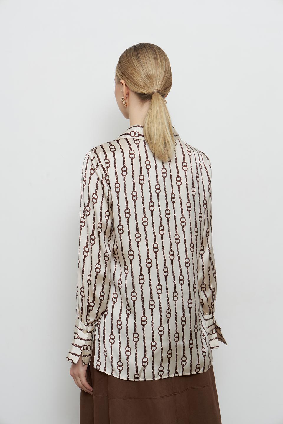 Блуза Penny Black с принтом в цепь