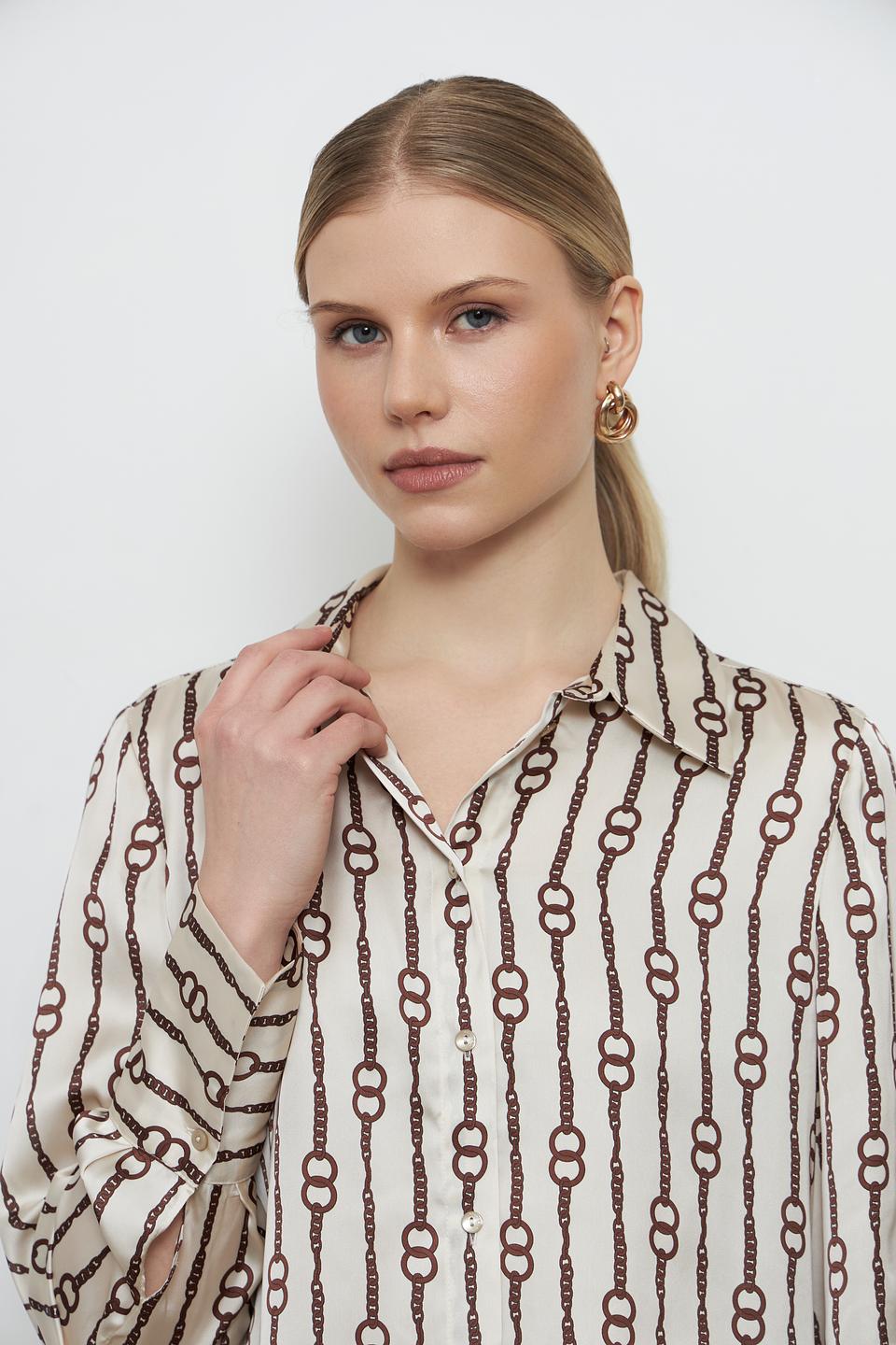 Блуза Penny Black с принтом в цепь