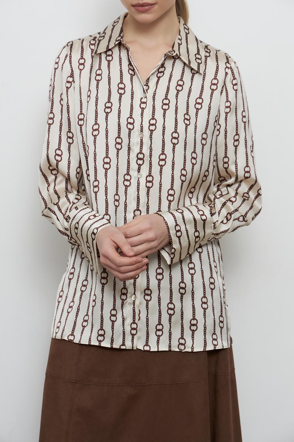 Блуза Penny Black с принтом в цепь