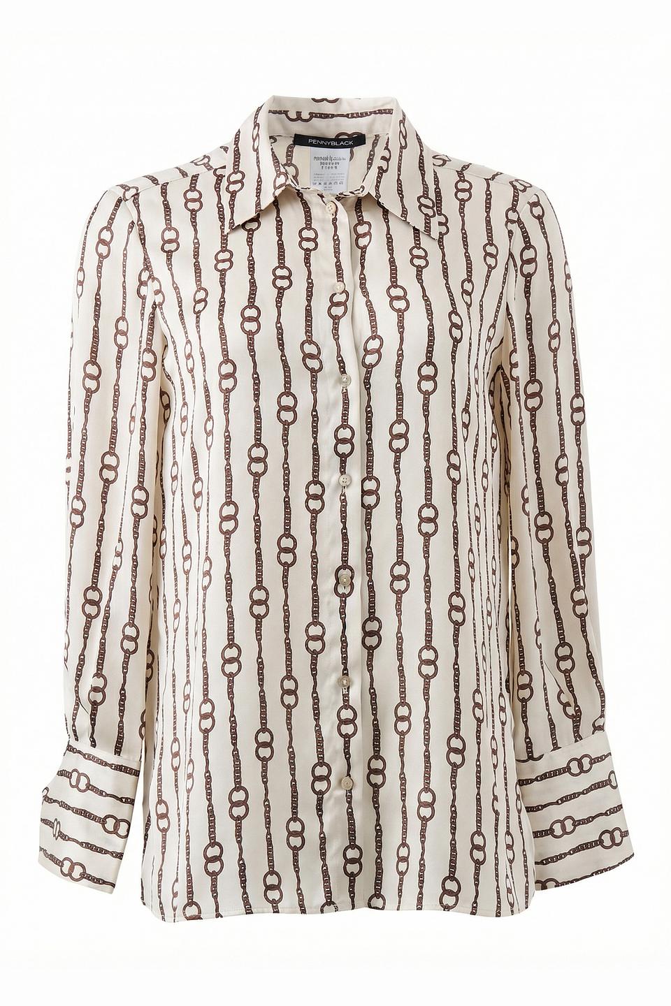 Блуза Penny Black с принтом в цепь
