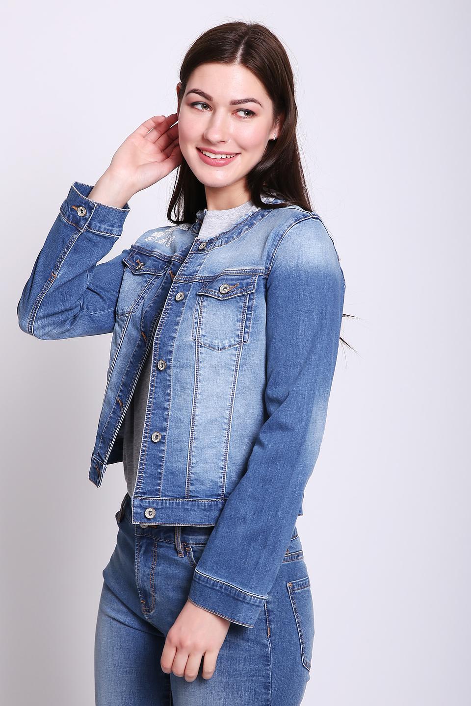 Жакет джинсовый Just Valeri с вышивкой