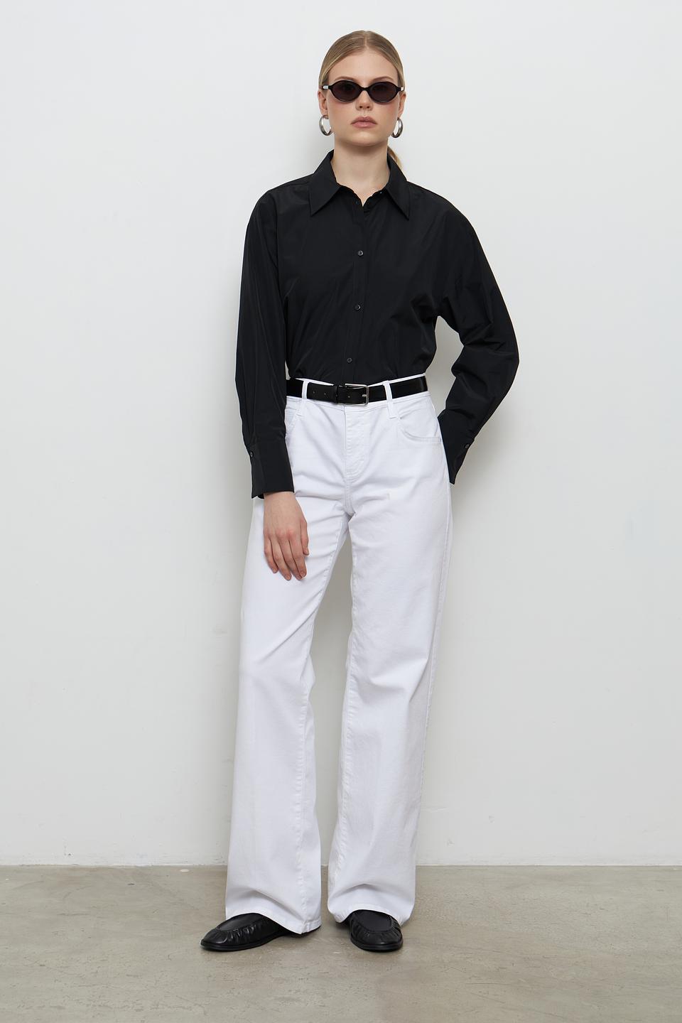 Блуза Penny Black Pink чёрная оверсайз