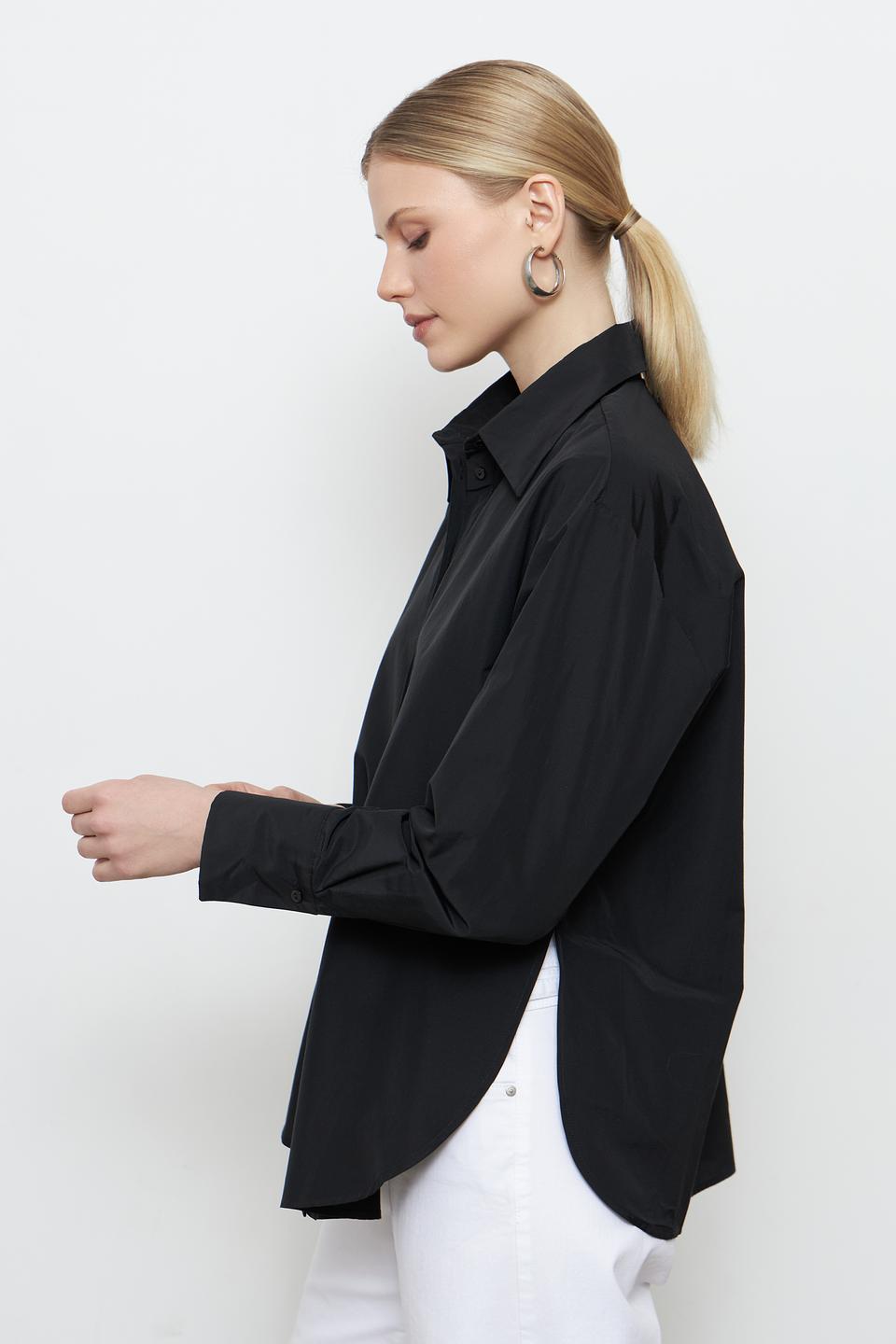 Блуза Penny Black Pink чёрная оверсайз