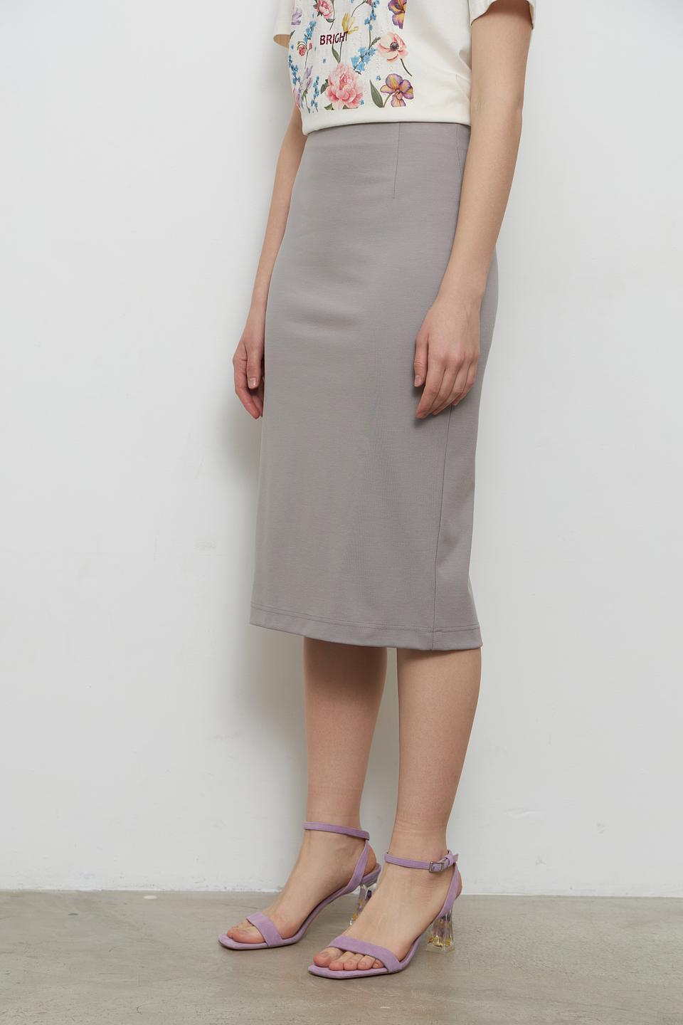 Юбка-карандаш Tricotier серая