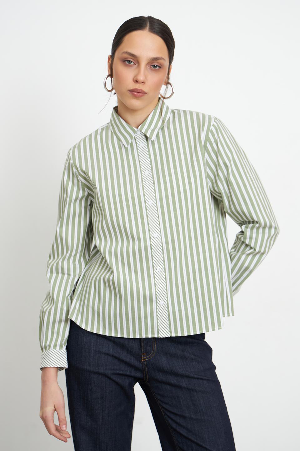 Блуза MORE and MORE в полоску