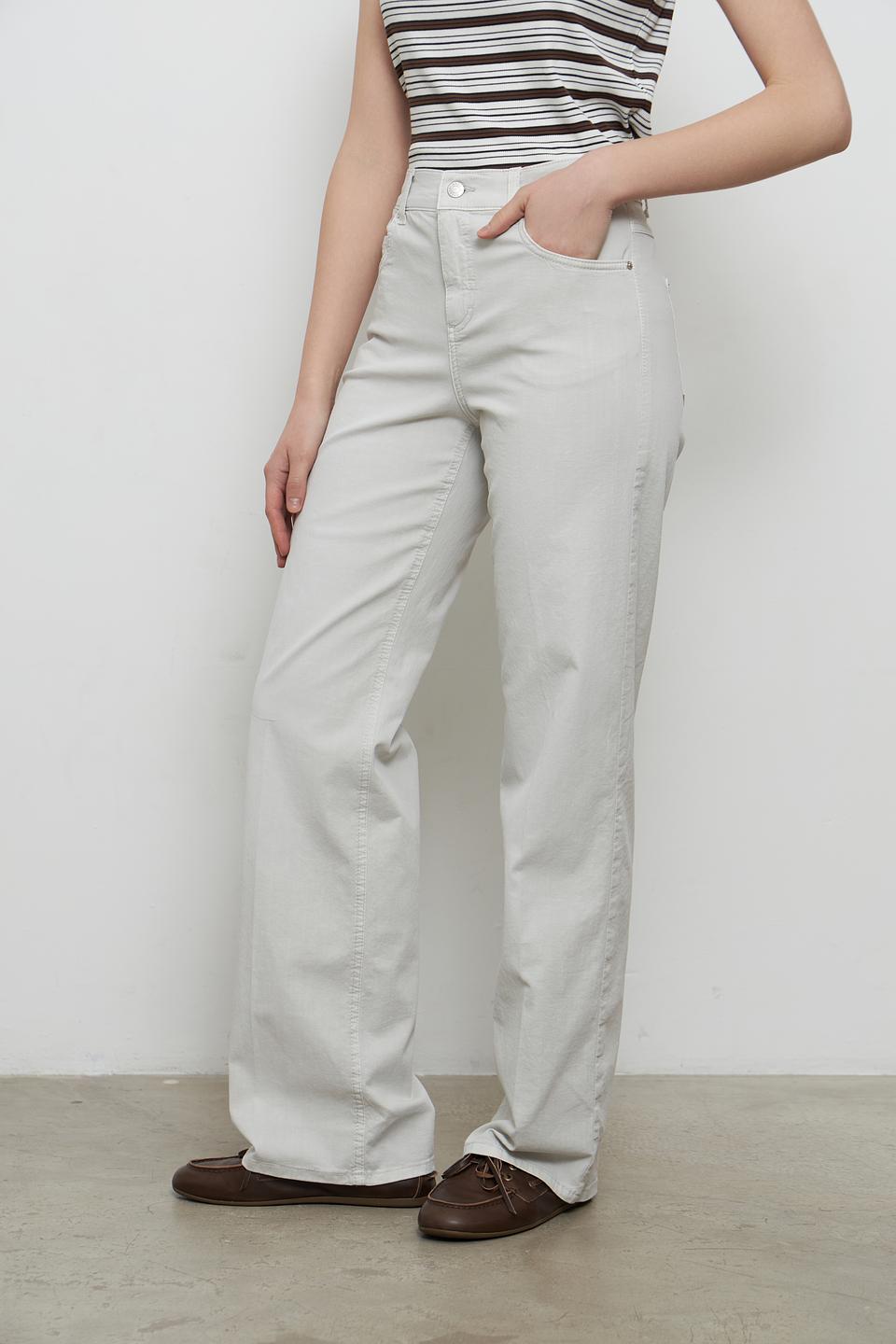 Брюки Angels прямого кроя бежевые