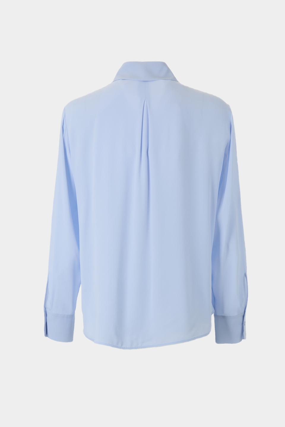 Блуза Luisa Cerano голубая с карманом