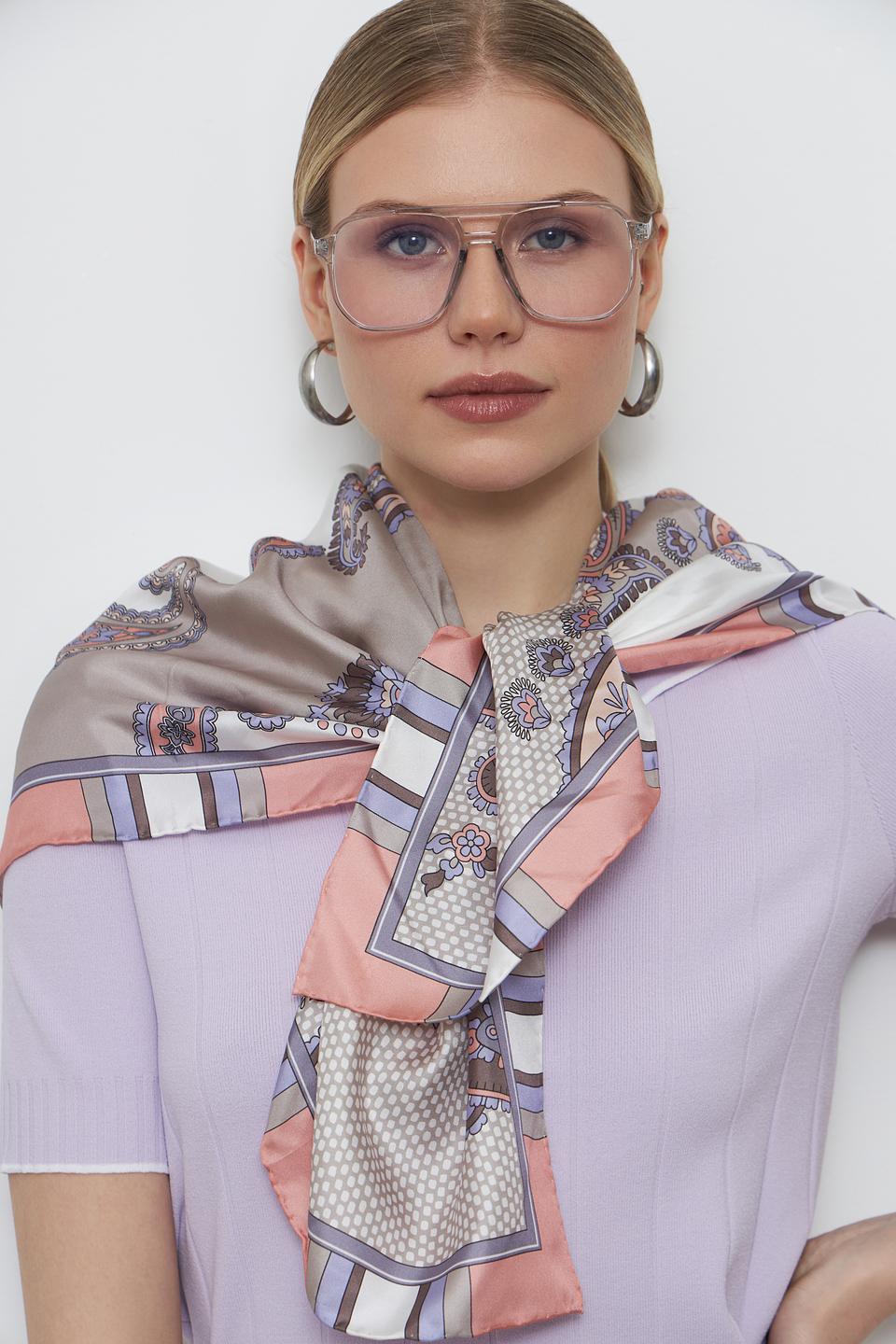 Шарф Fabretti с цветочным принтом