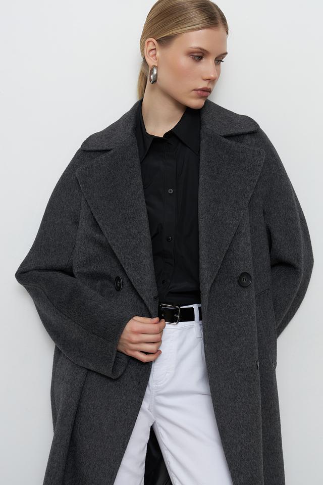 Пальто шерстяное Dolchemoda графит