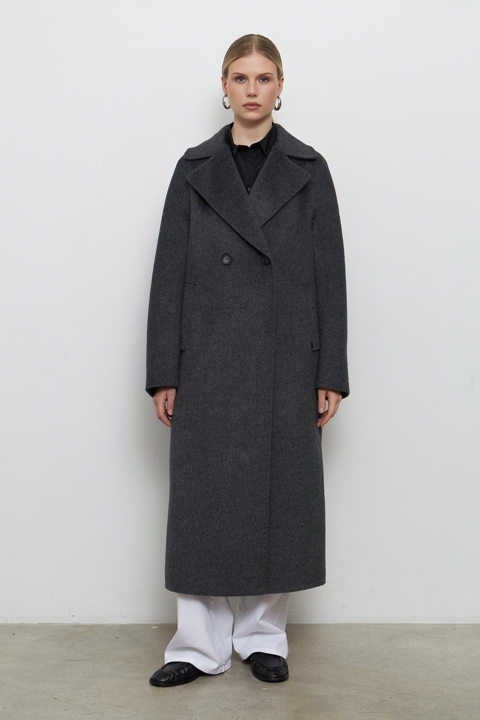 Пальто шерстяное Dolchemoda графит