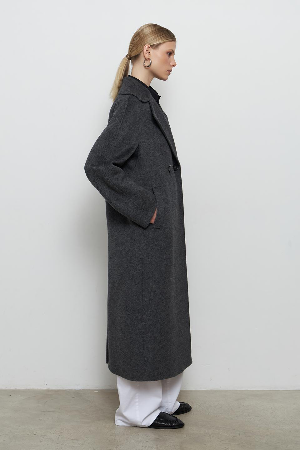 Пальто шерстяное Dolchemoda графит