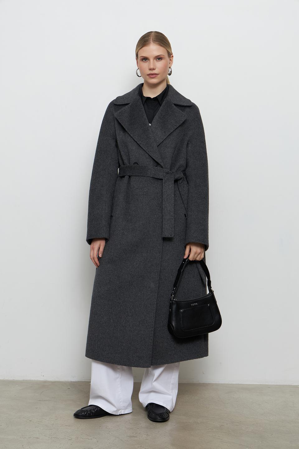 Пальто шерстяное Dolchemoda графит