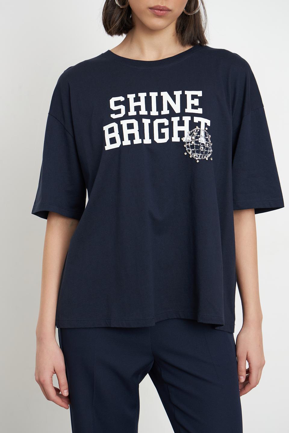 Футболка Marc Aurel Shine Bright темно-синяя