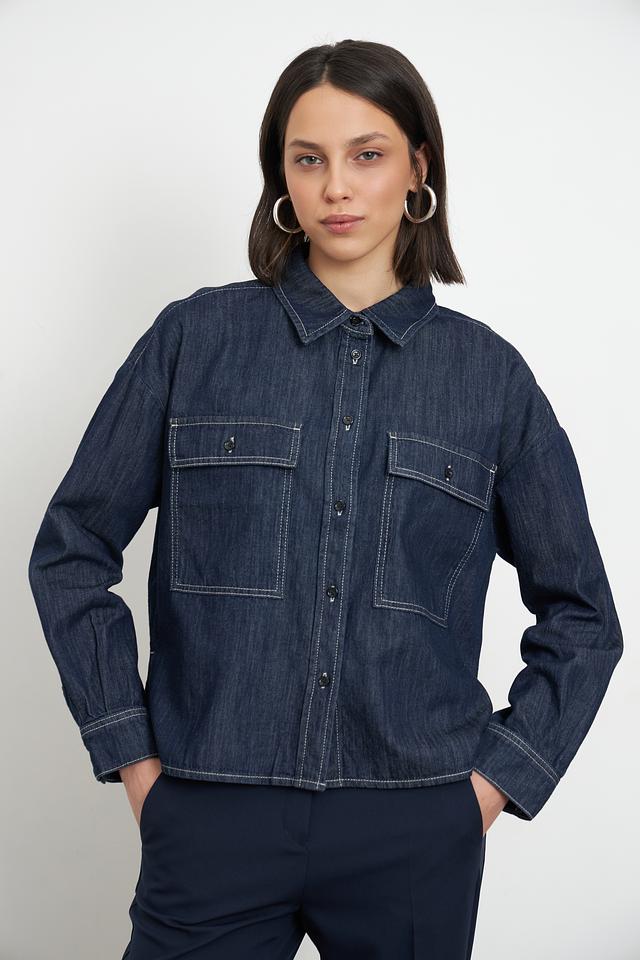 Жакет Marc Aurel джинсовый синий