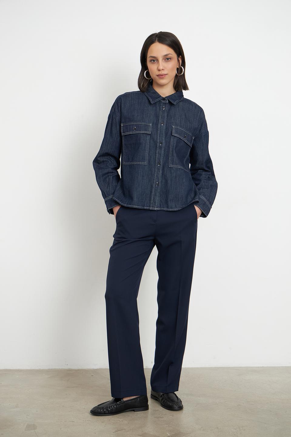 Жакет Marc Aurel джинсовый синий