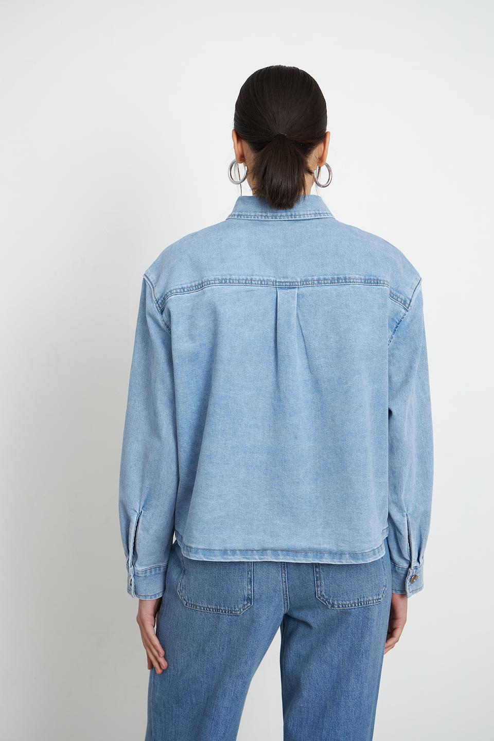 Жакет джинсовый Oui голубой