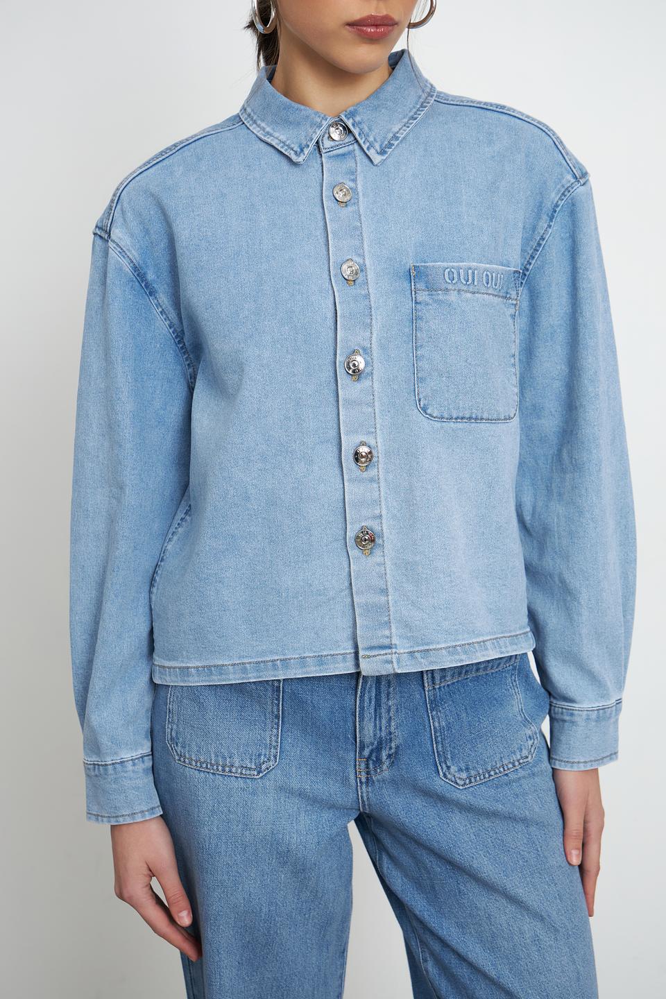 Жакет джинсовый Oui голубой