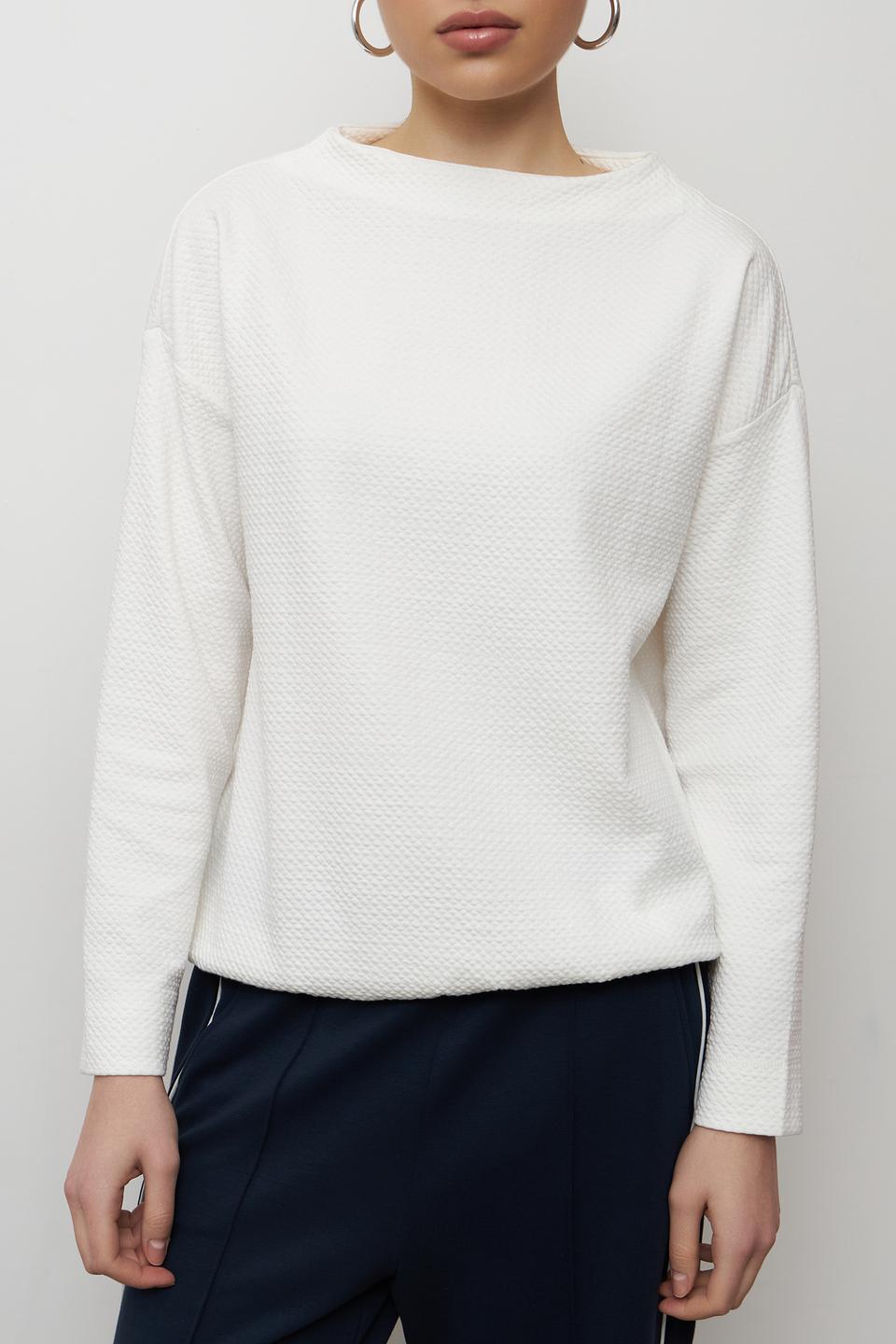 Пуловер Betty and Co фактурный белый