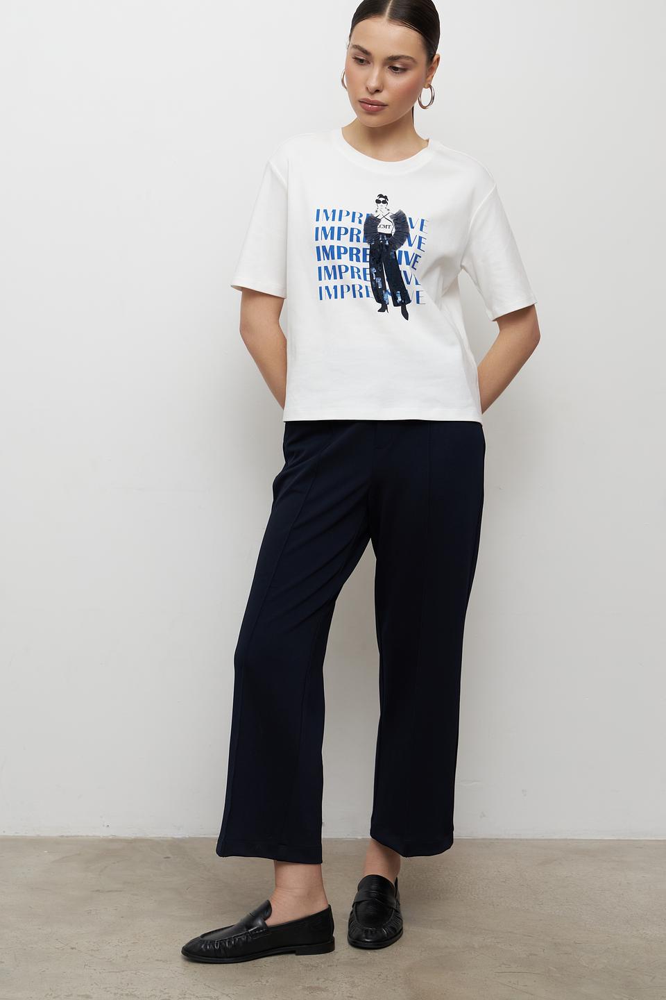 Футболка Lecomte с принтом