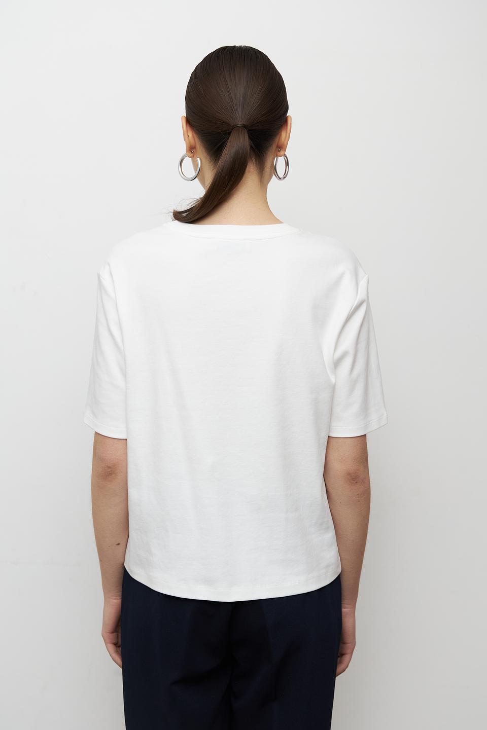 Футболка Lecomte с принтом