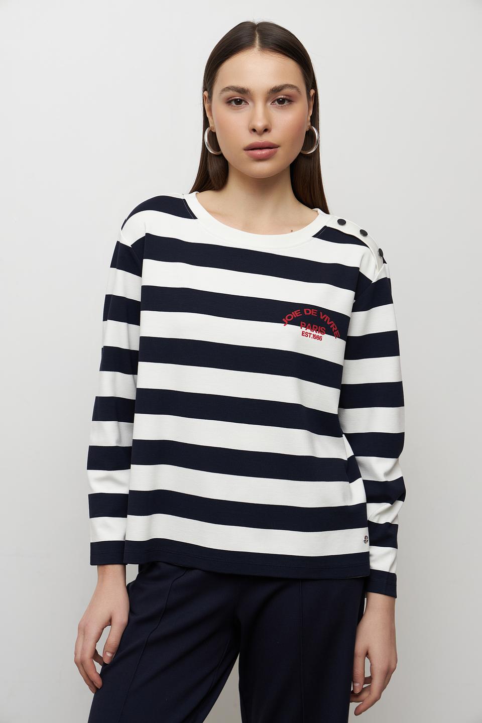 Пуловер Monari в полоску