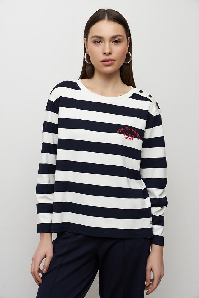 Пуловер Monari в полоску