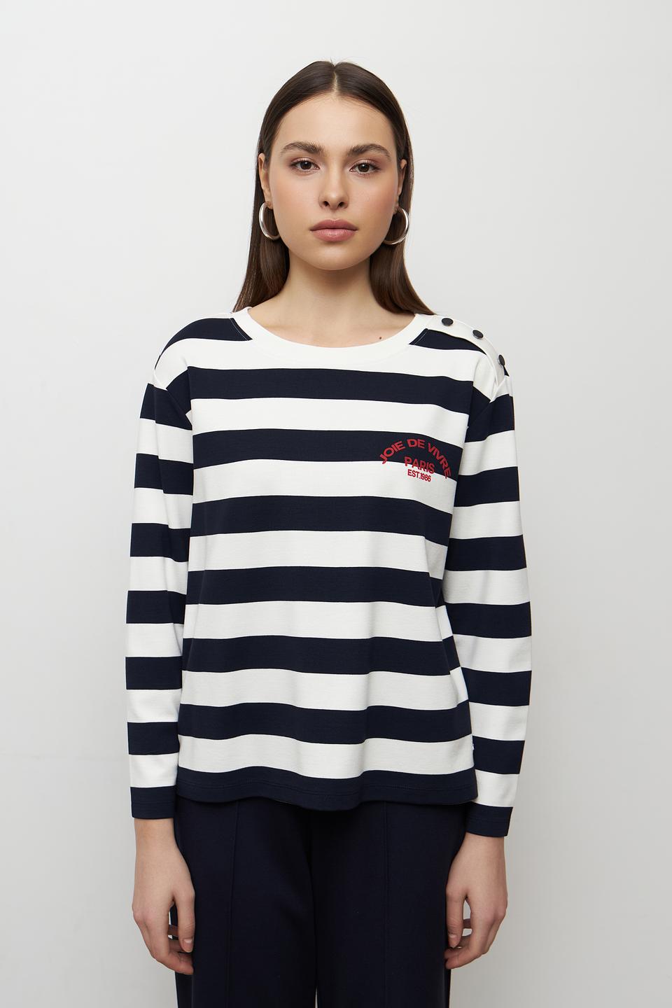 Пуловер Monari в полоску