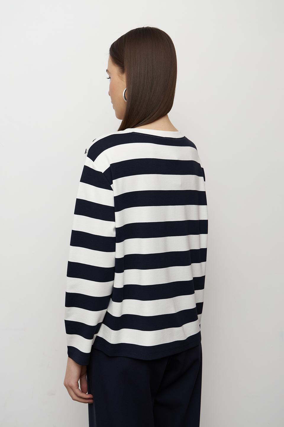Пуловер Monari в полоску
