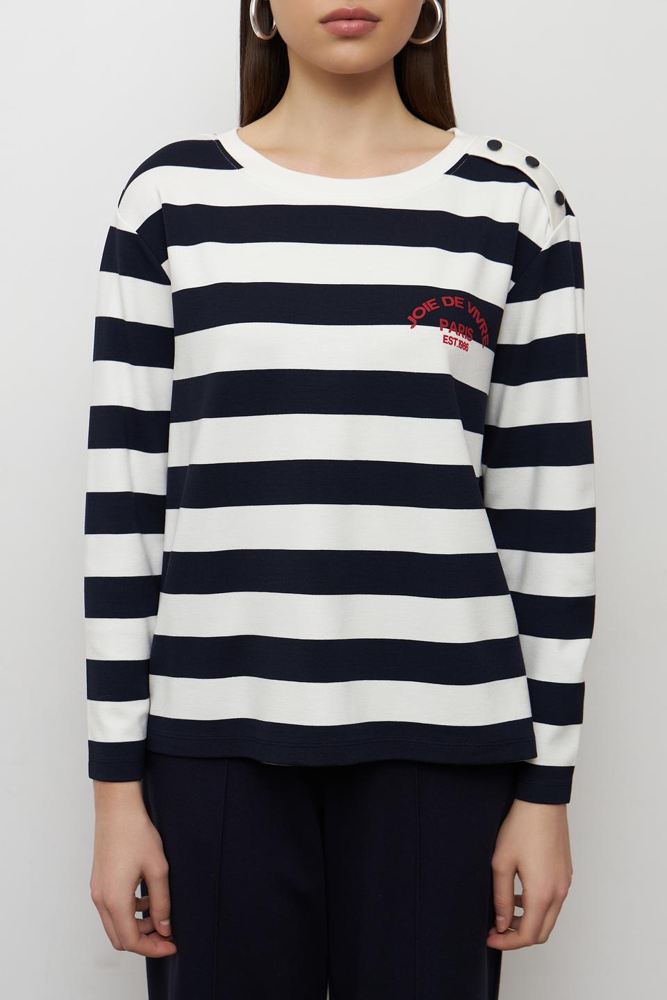 Пуловер Monari в полоску