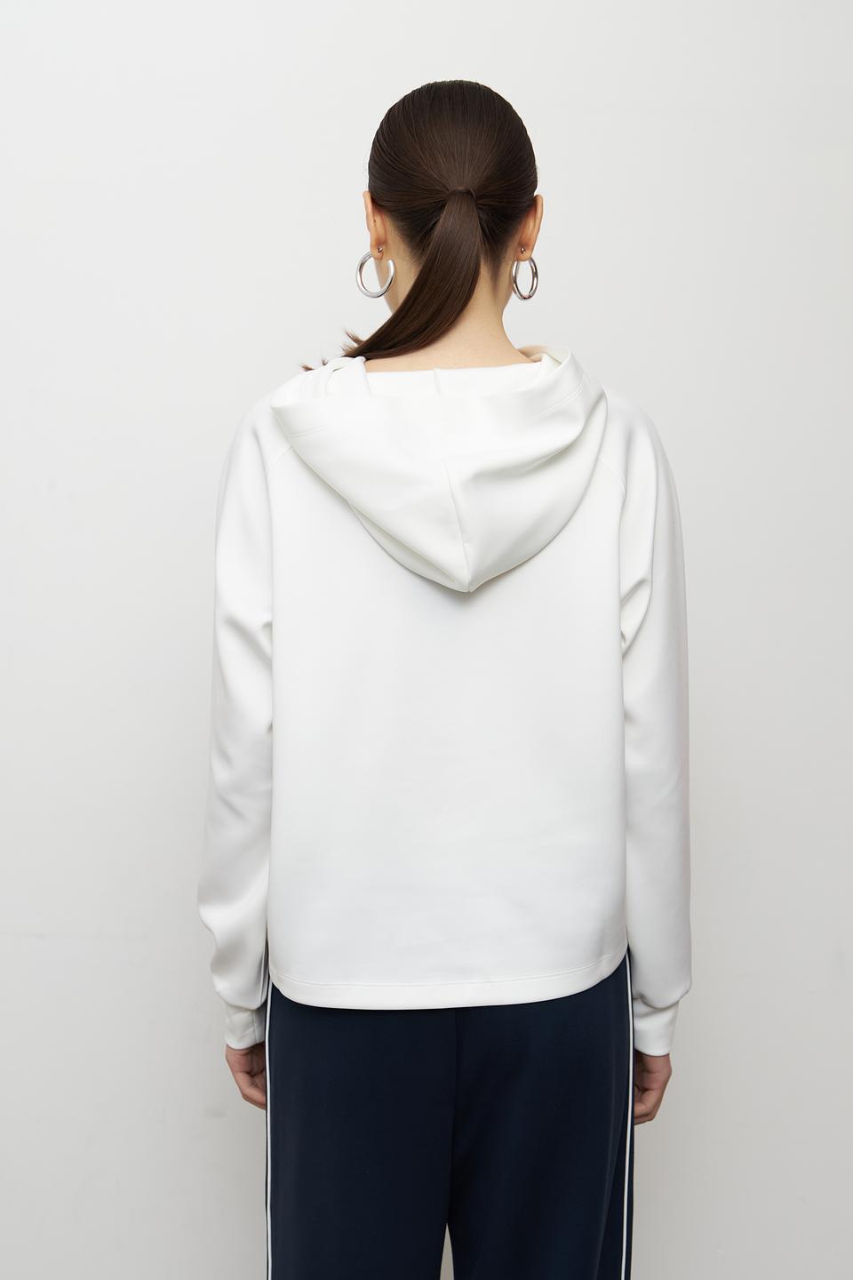 Пуловер Monari с логотипом белый