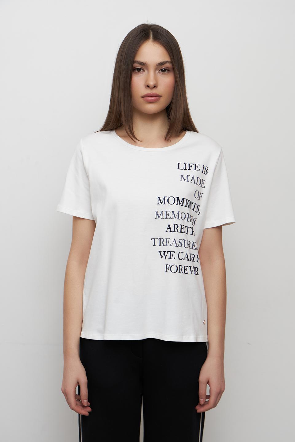 Футболка Monari с принтом белый