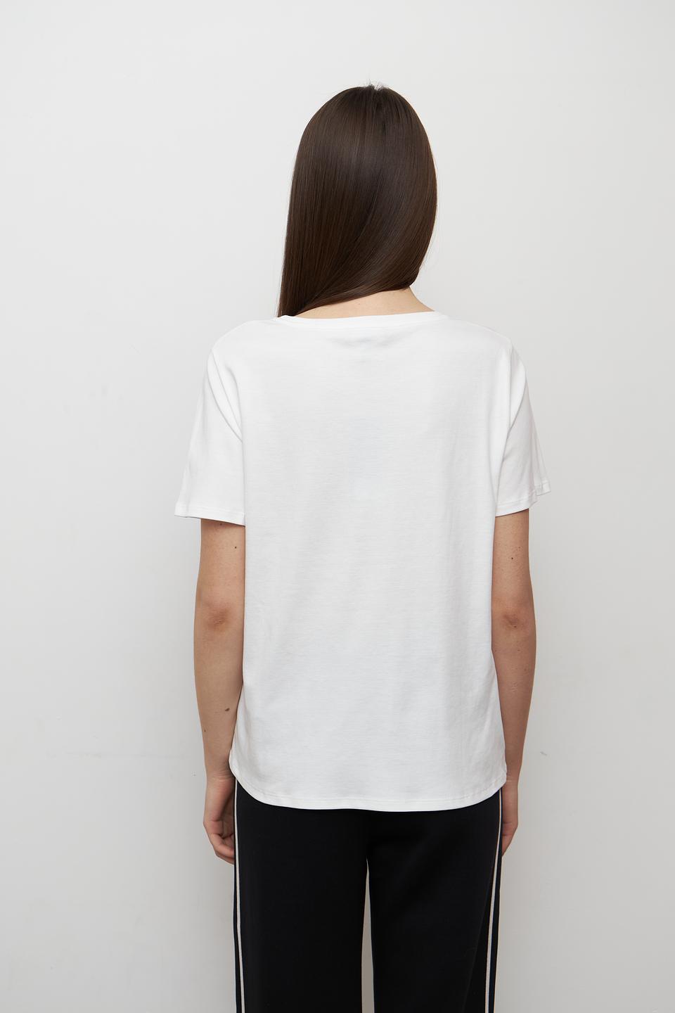 Футболка Monari с принтом белый