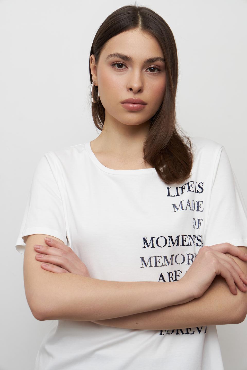 Футболка Monari с принтом белый