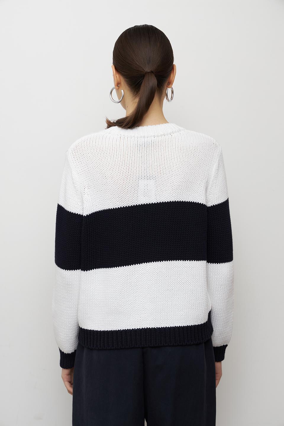 Пуловер Monari в полоску