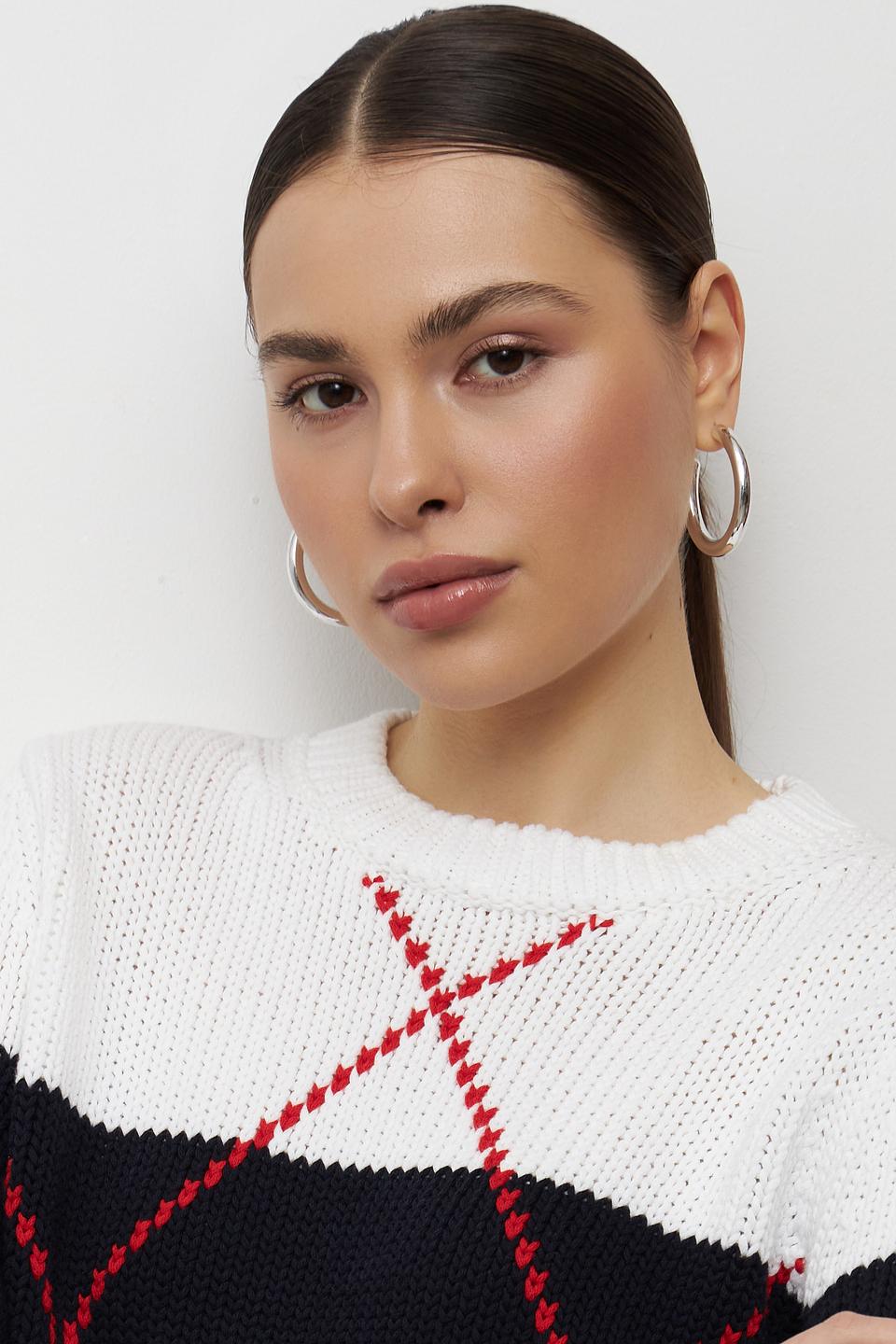 Пуловер Monari в полоску