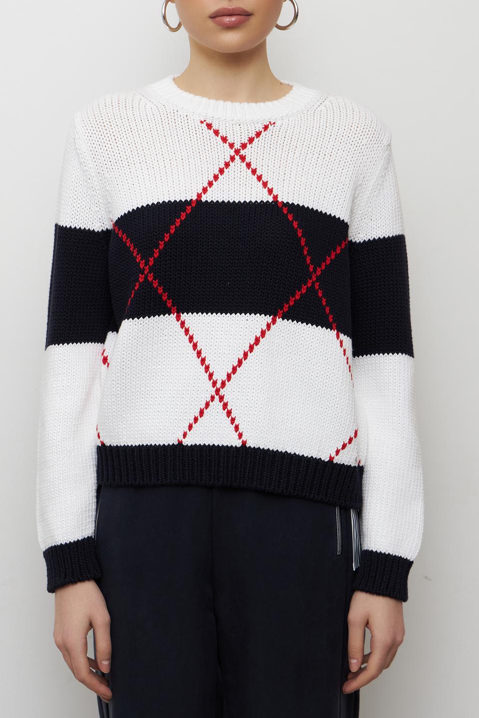 Пуловер Monari в полоску