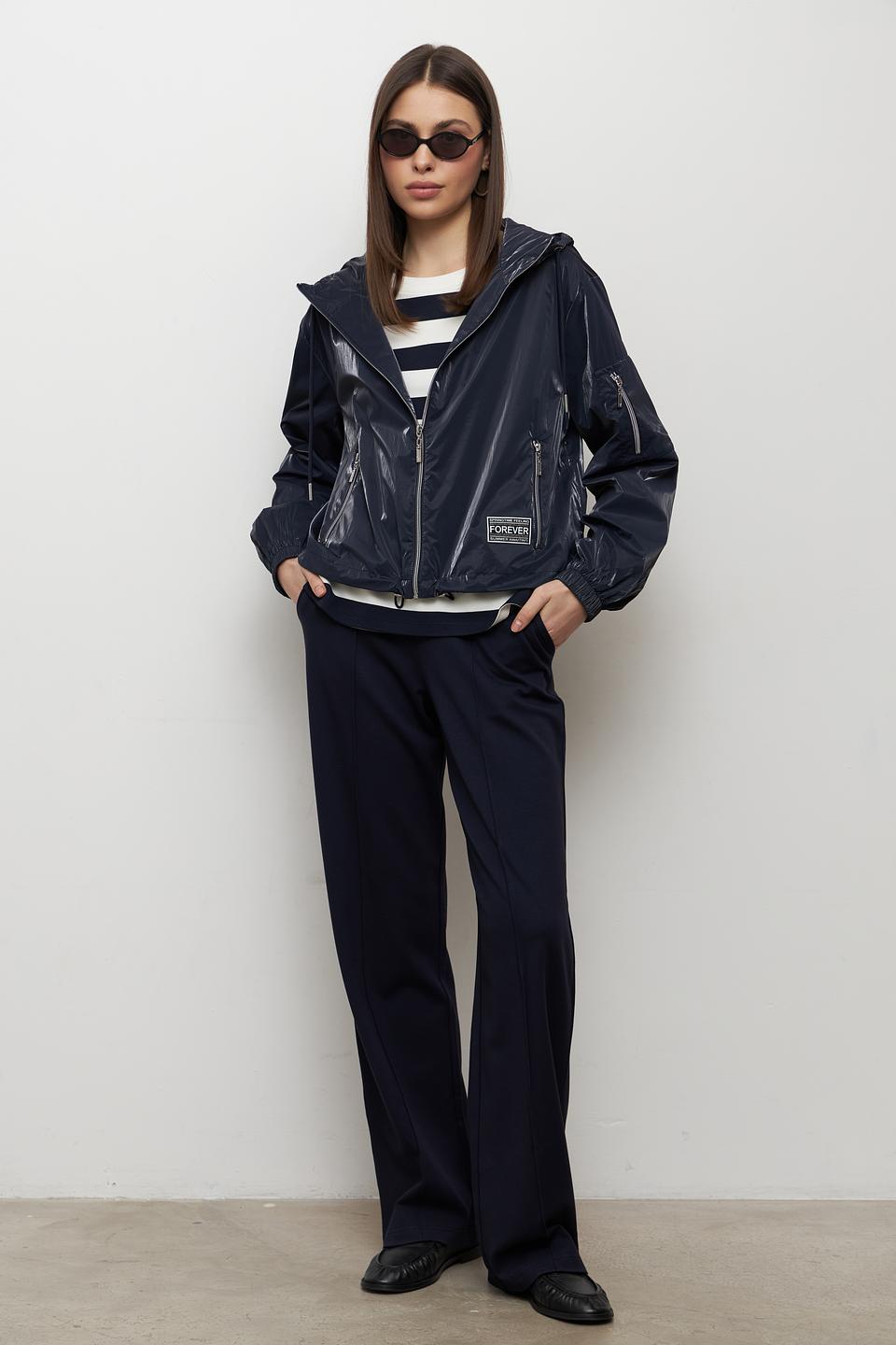 Куртка Monari синяя с капюшоном