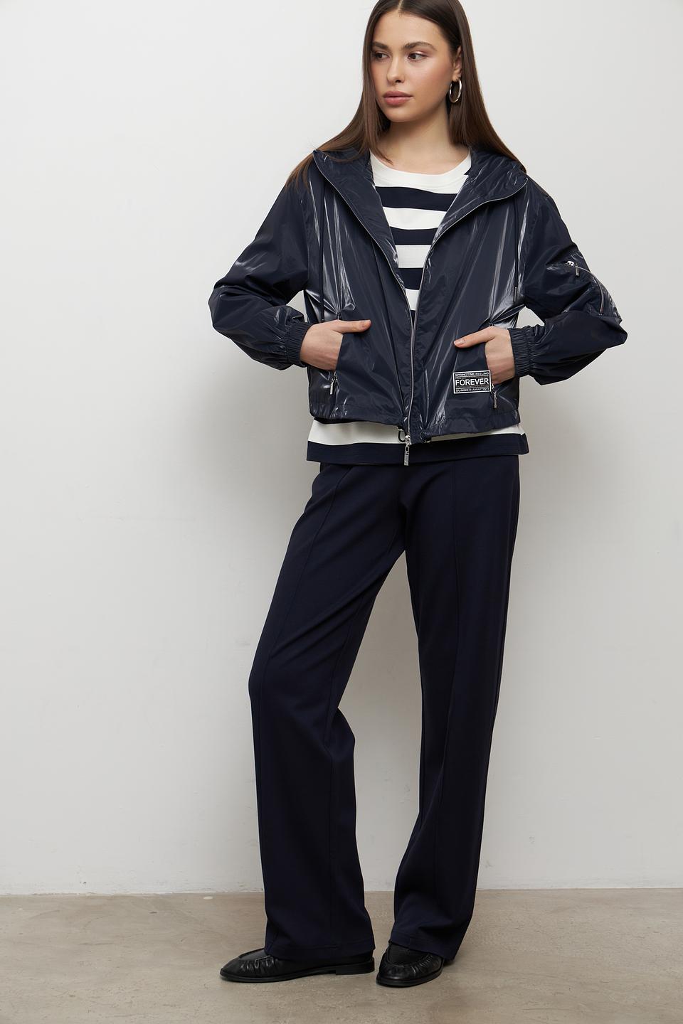 Куртка Monari синяя с капюшоном