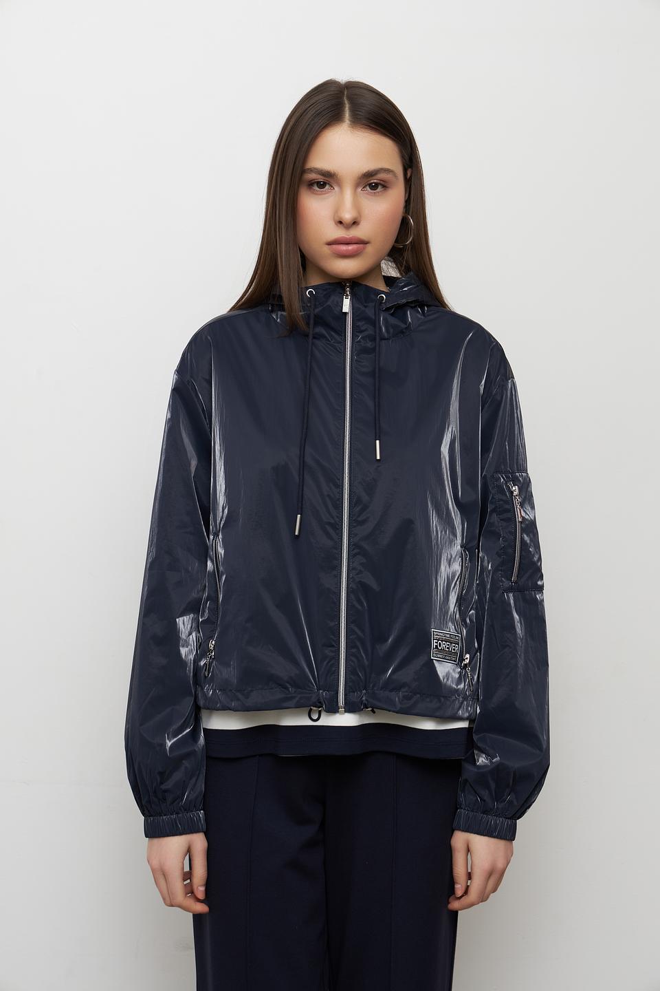 Куртка Monari синяя с капюшоном