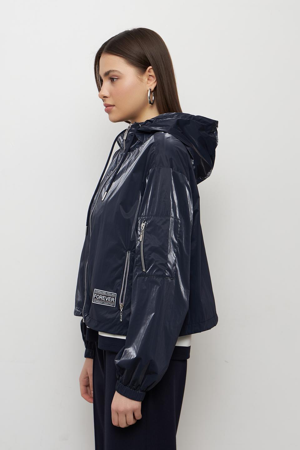 Куртка Monari синяя с капюшоном