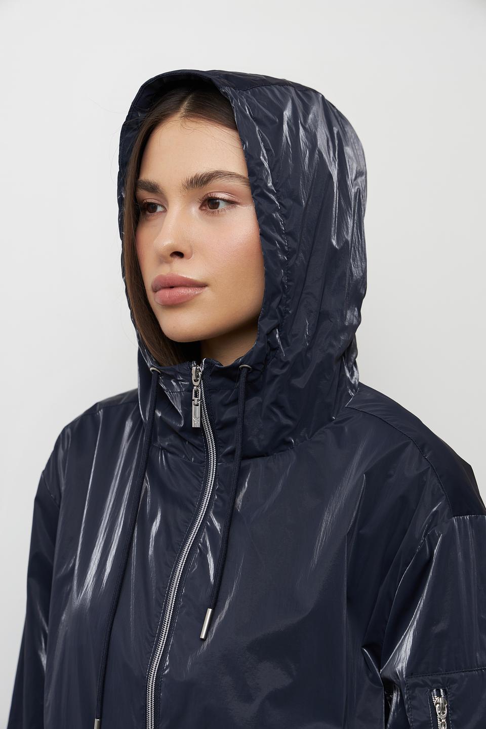 Куртка Monari синяя с капюшоном