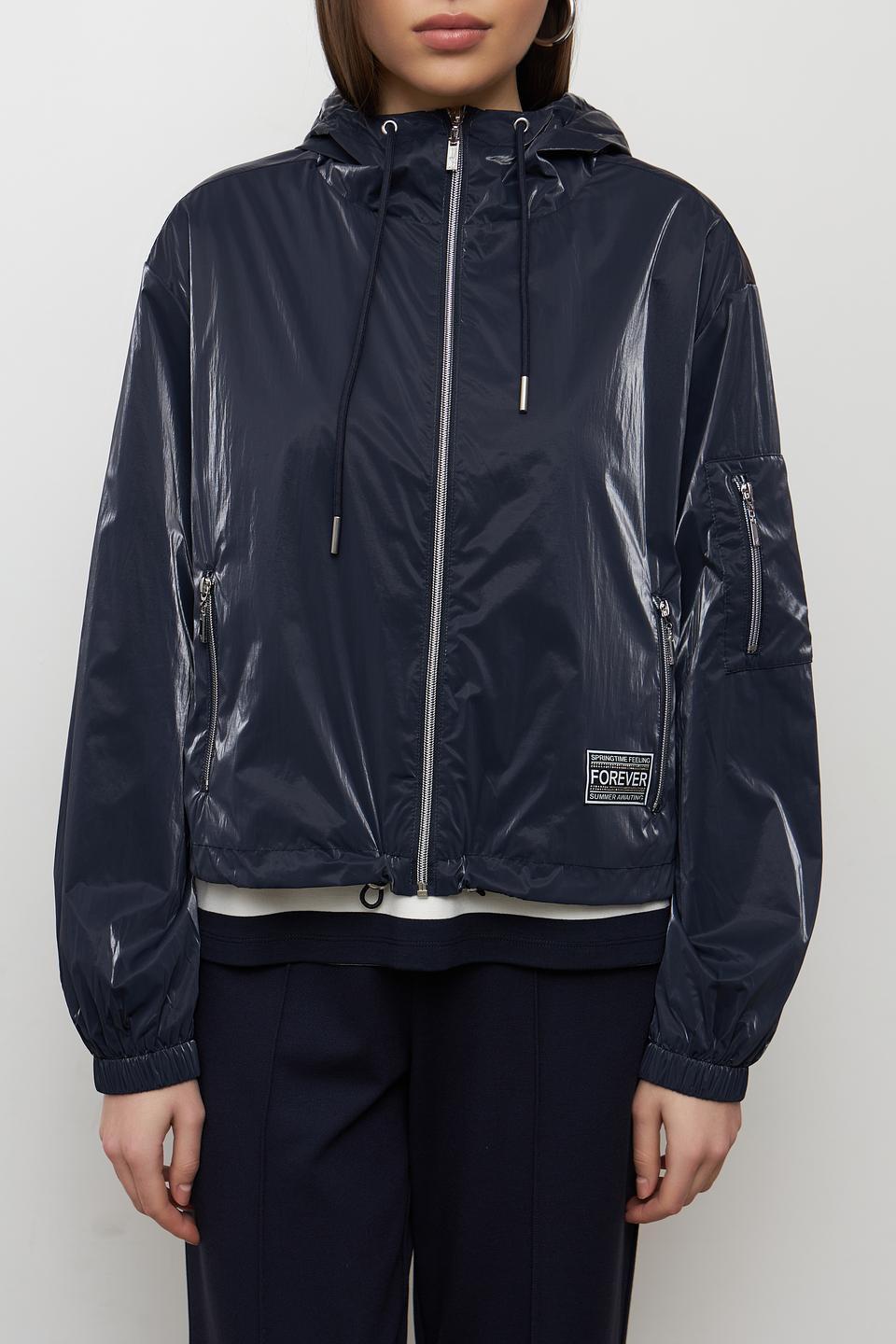 Куртка Monari синяя с капюшоном