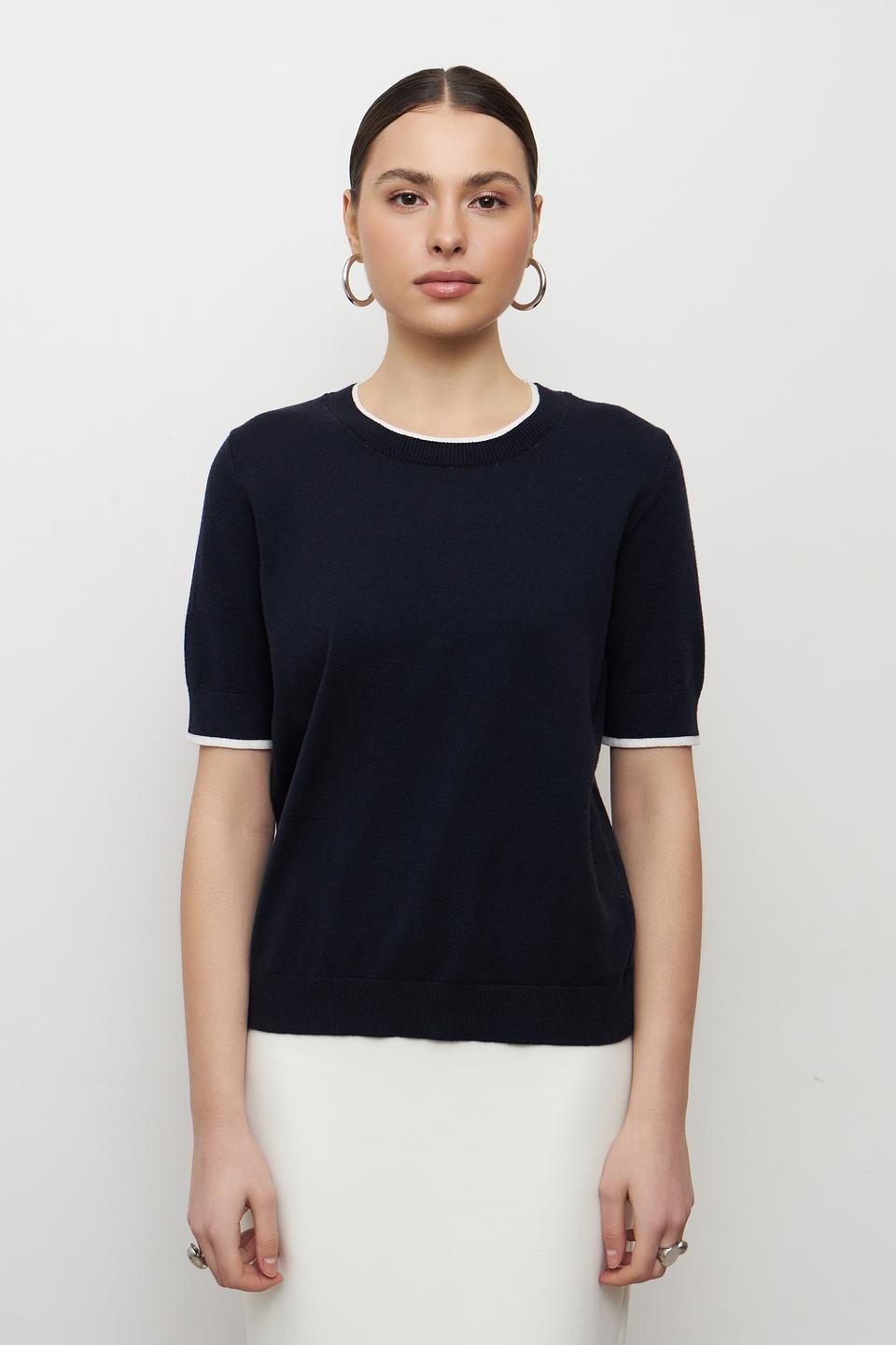 Пуловер MORE and MORE с полоской