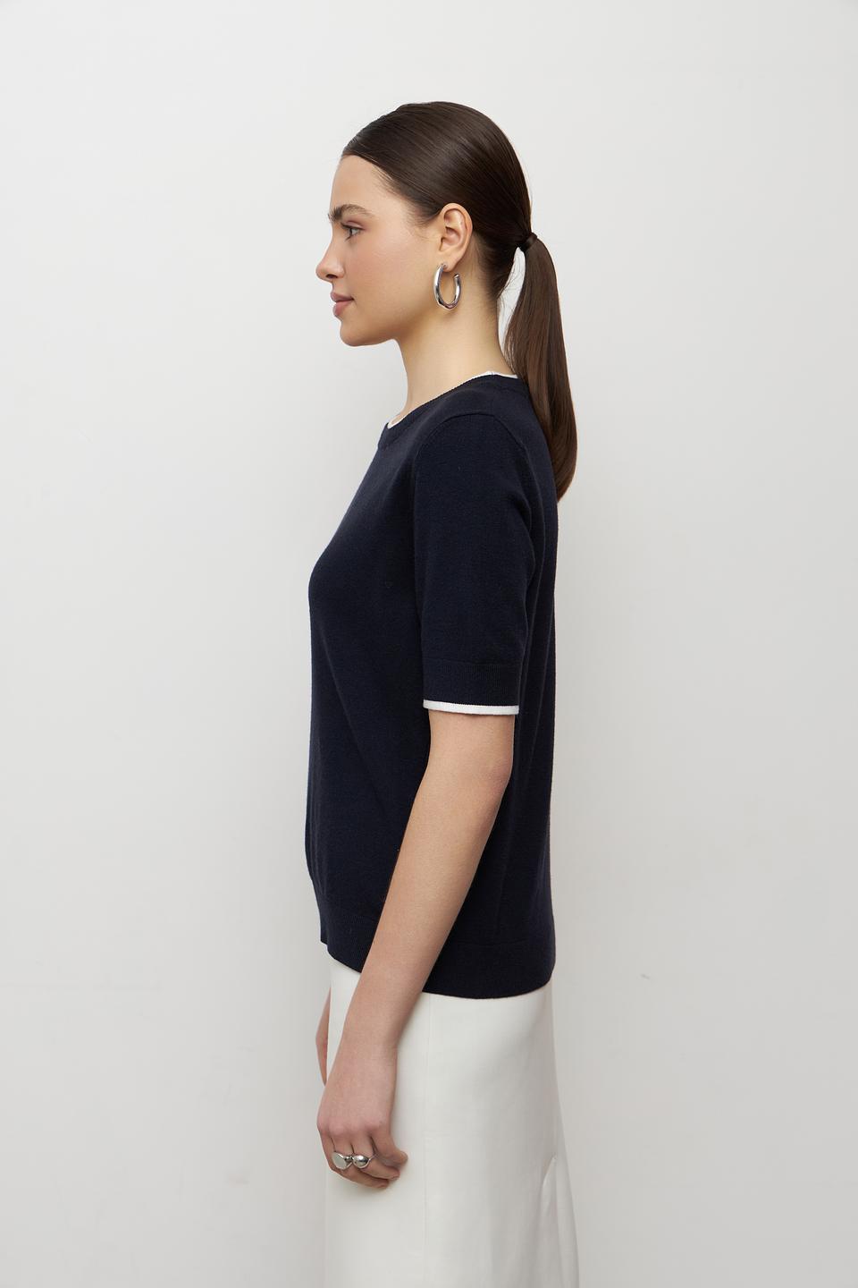 Пуловер MORE and MORE с полоской