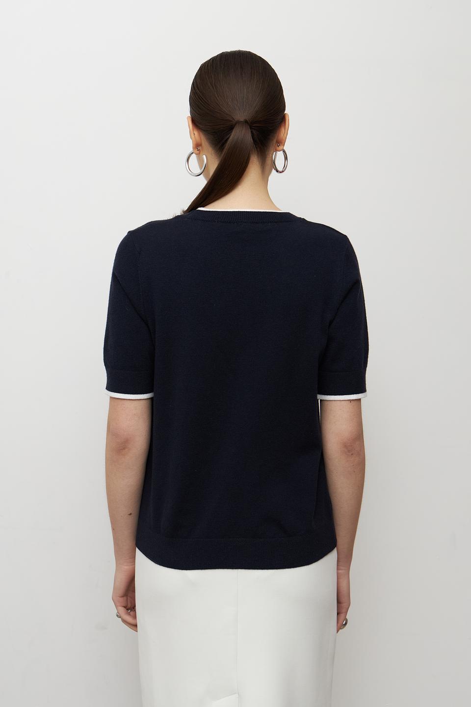 Пуловер MORE and MORE с полоской