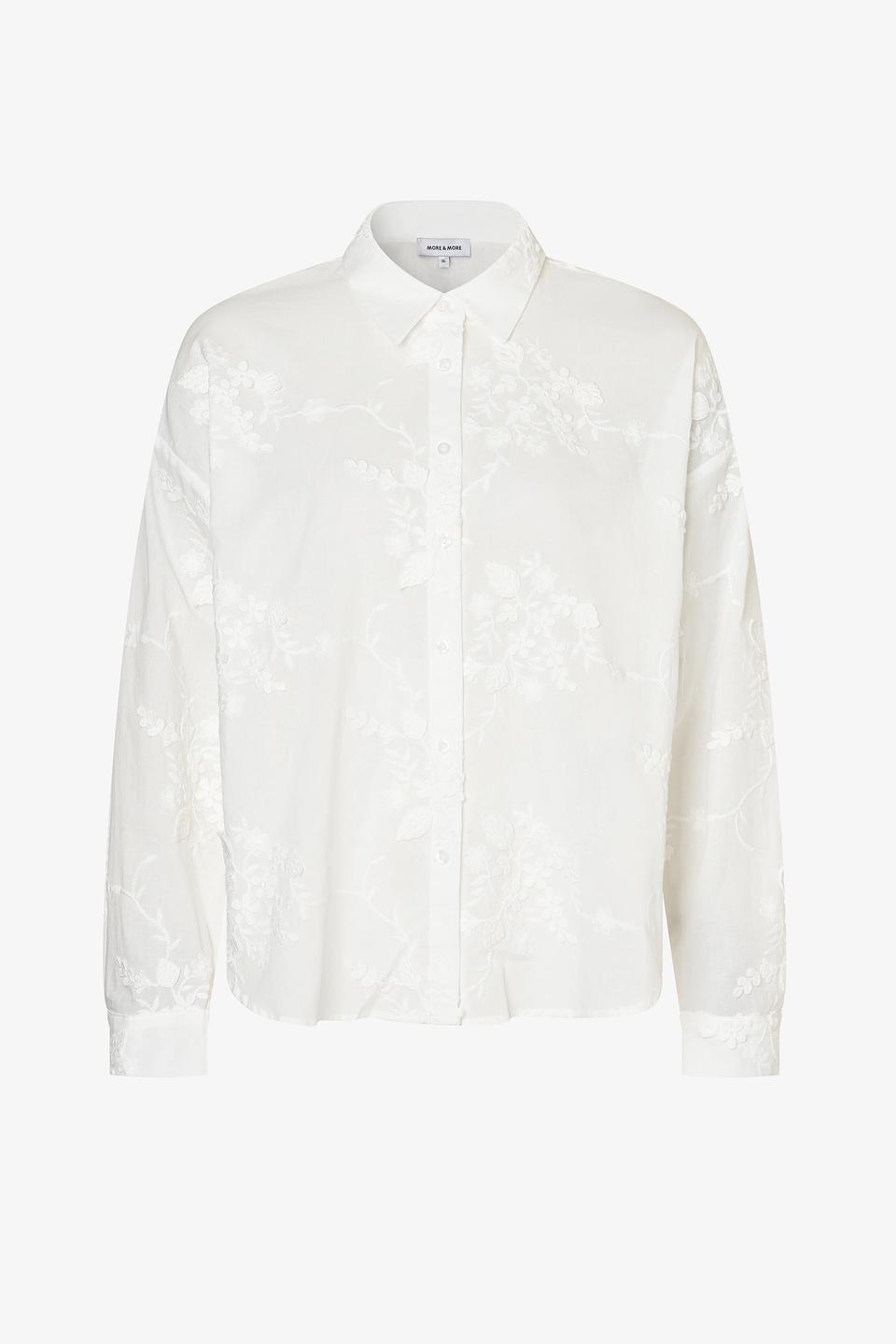 Блуза MORE and MORE с вышивкой