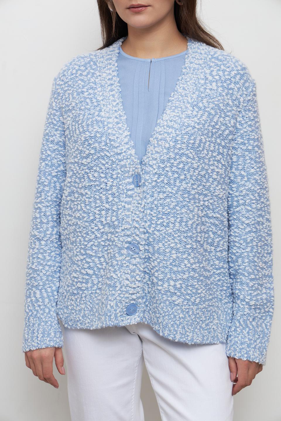 Жакет Olsen вязаный голубой